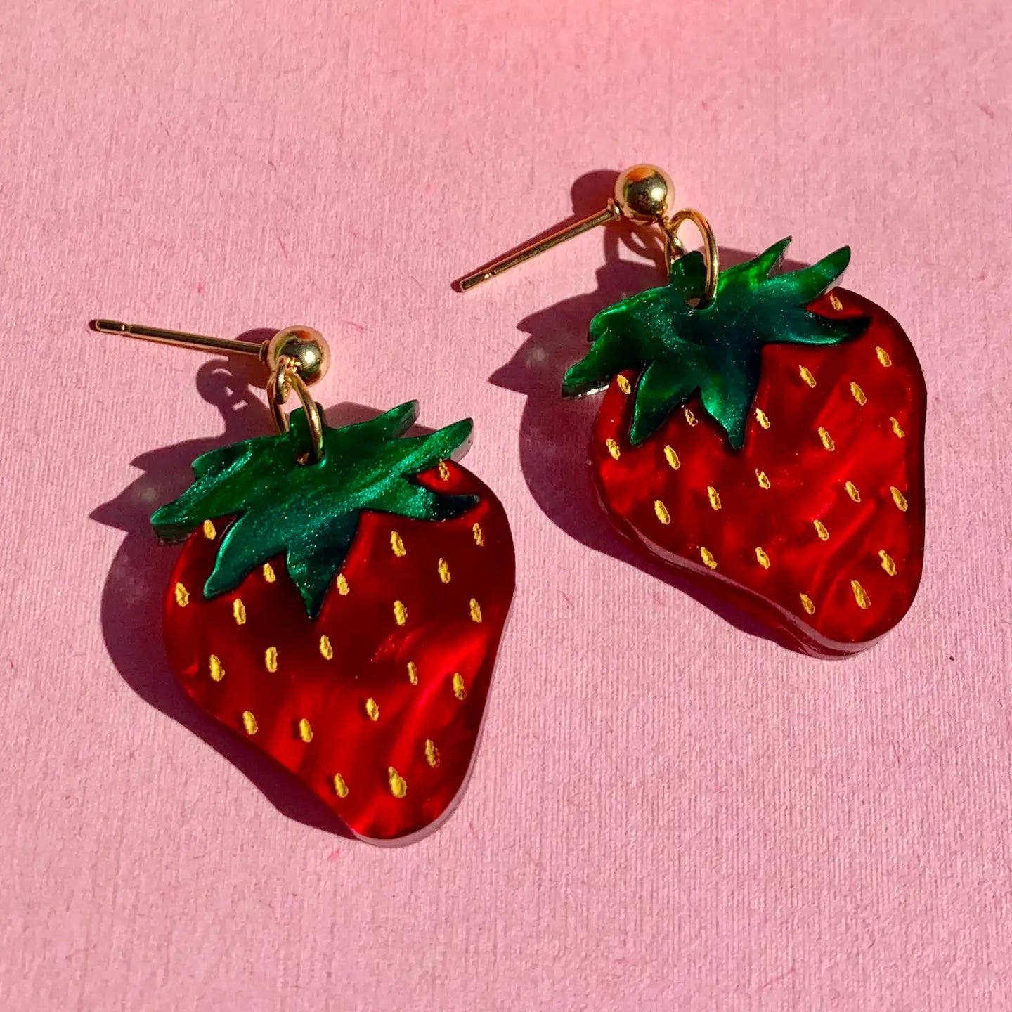 Baby Strawberry Earrings