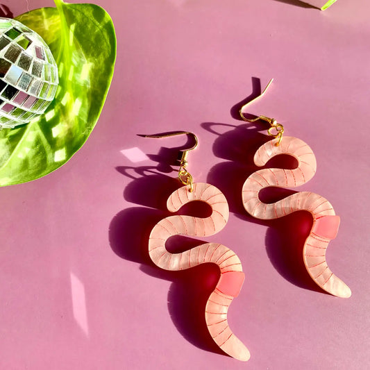 Squiggly Worms Earrings