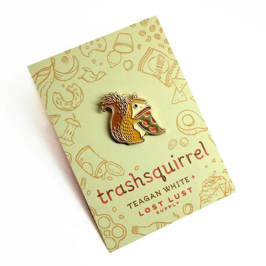 Trash Squirrel Enamel Pin