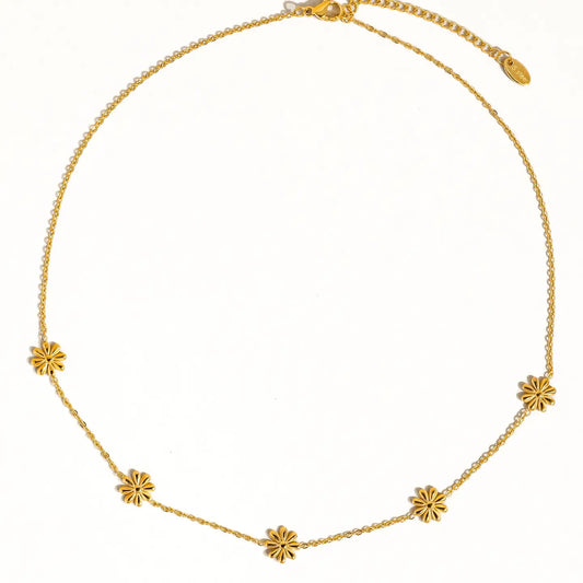 Sundown Non-Tarnish Festival Daisy Chain Necklace.