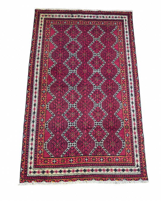 Turkish Wool Rug - 3.10FT x 6.2FT