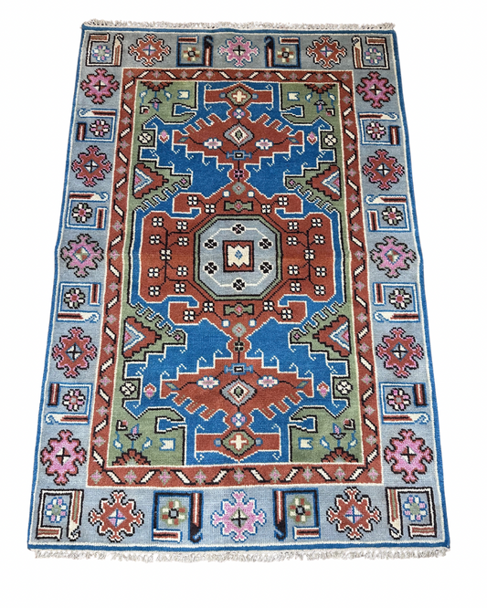Turkish Wool Rug - 4FT x 3.5FT