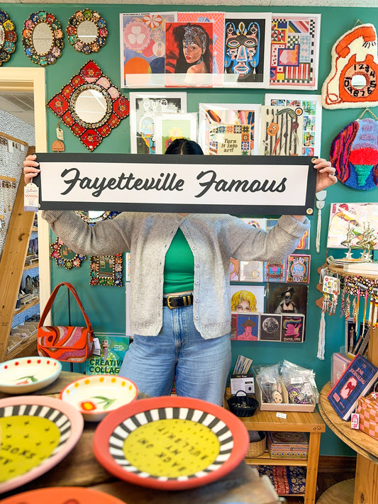Fayetteville Famous Felt Banner