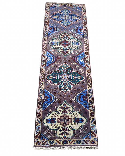 Turkish Wool Rug - 2.6FT x 8FT