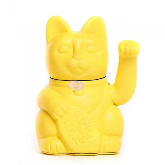 Waving Lucky Cat - Yellow - Money Comes