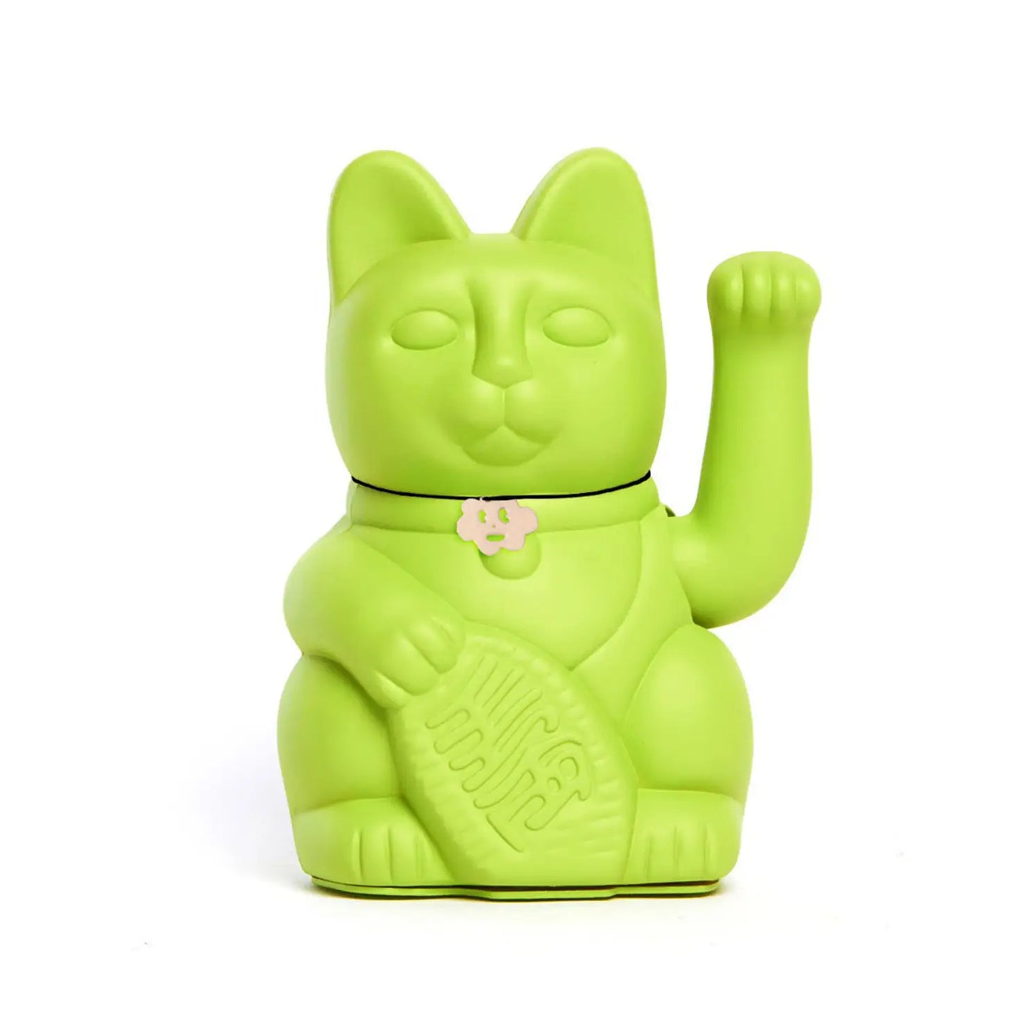 Waving Lucky Cat - Mojito Green - Good Luck To Your Children