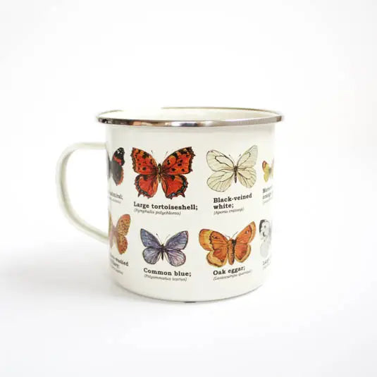 Enamel Butterfly Camp Mug