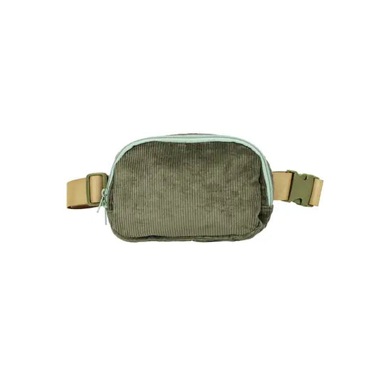 Green Corduroy Belt / Cross Body Bags