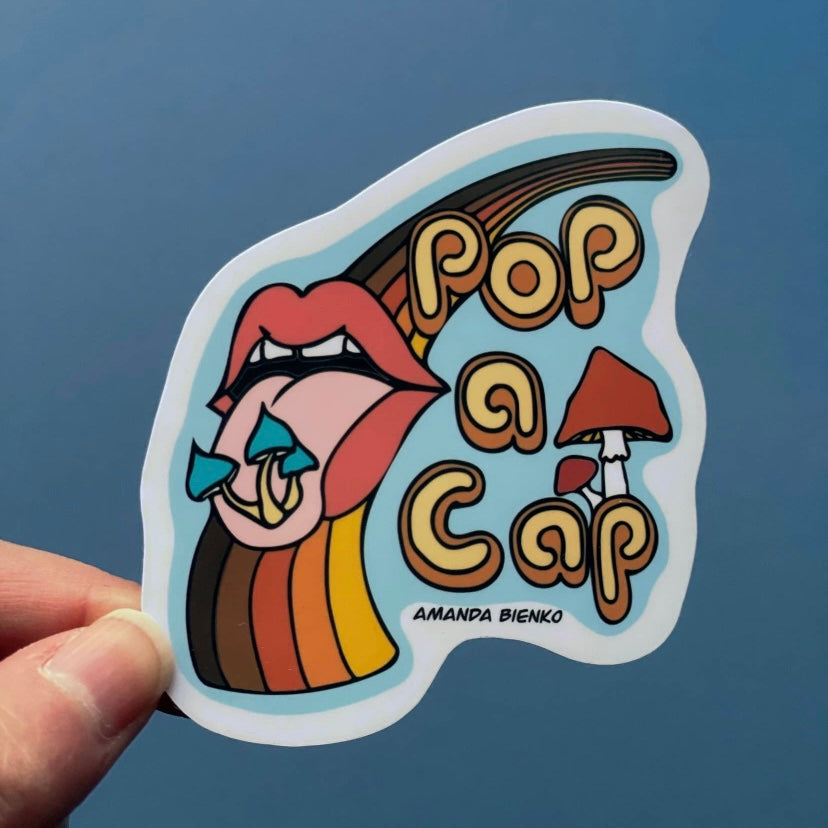 Pop A Cap Sticker