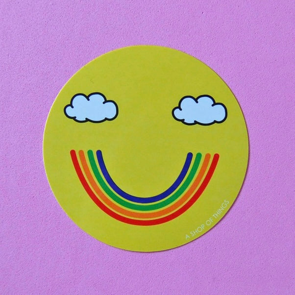 Rainbow Smiley Sticker