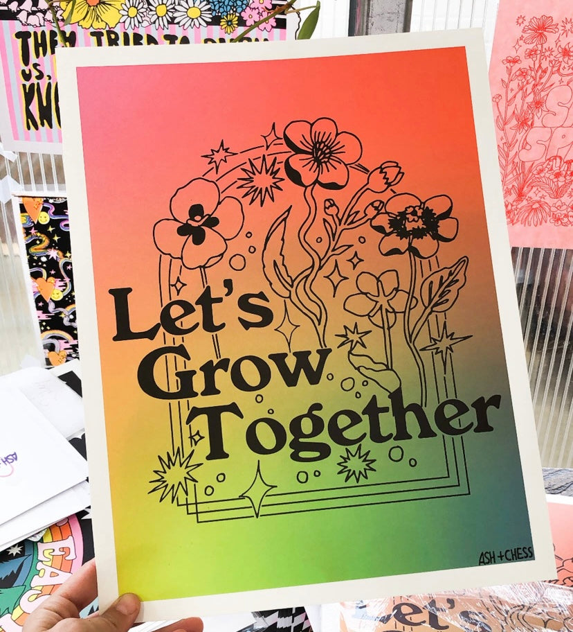 Let’s Grow Together Print - 11x14