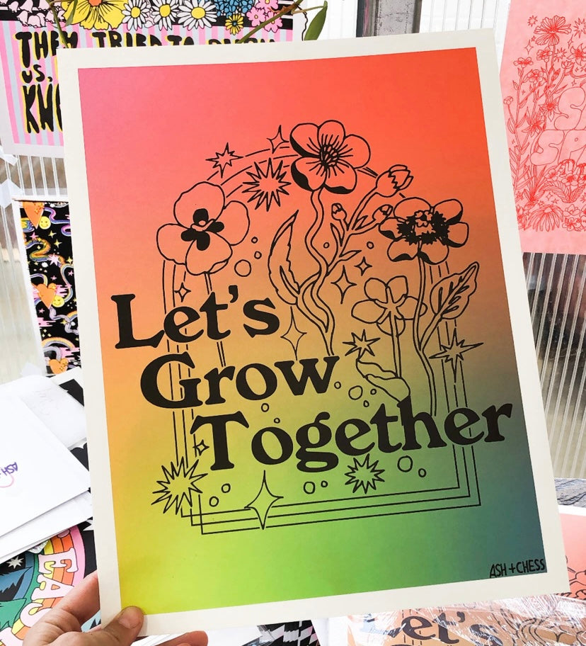 Let’s Grow Together Print - 11x14.