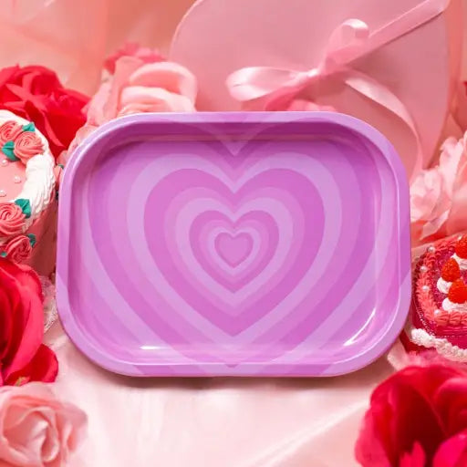 Hearts Rolling Tray.