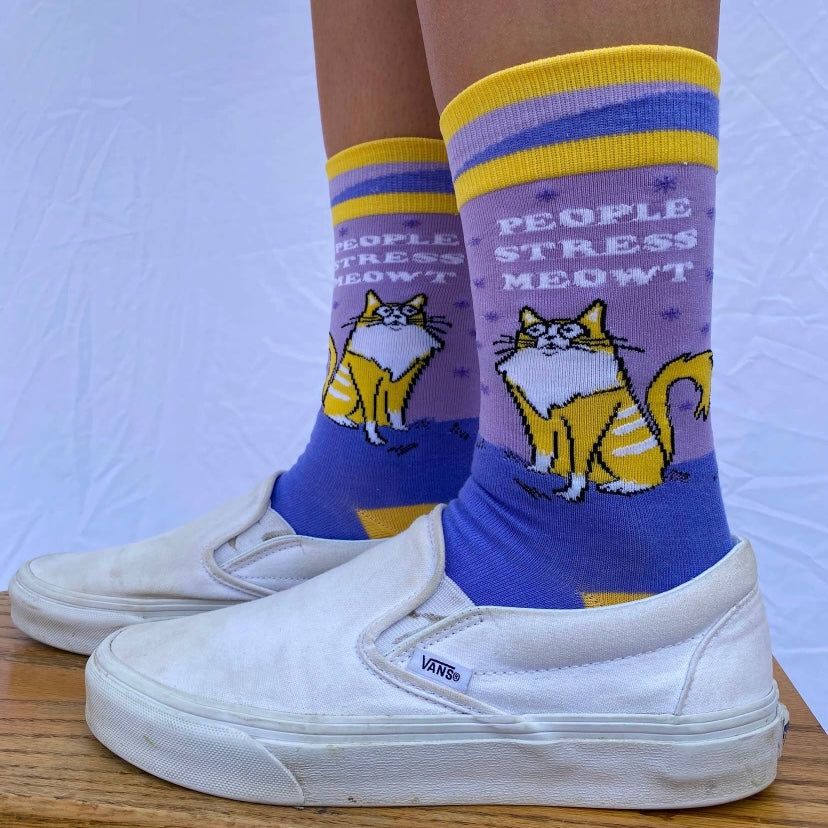 People Stress Meowt Socks