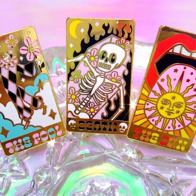 Sun Tarot Card Enamel Pin